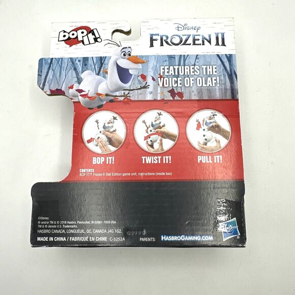 2018 Disney Frozen II BOP IT! - Olaf Edition NEW IN BOX VOICE OF OLAF - Picture 2 of 4